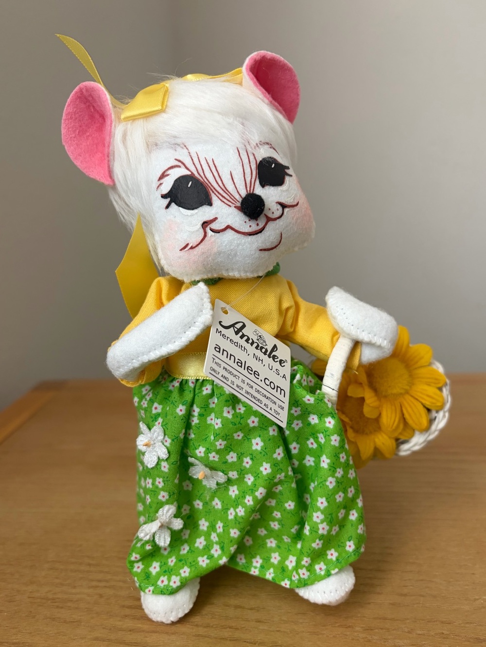 NWT 2013 Annalee 8” Easter Mouse Spring Doll